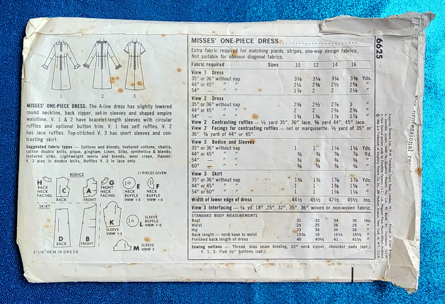 Simplicity 6625