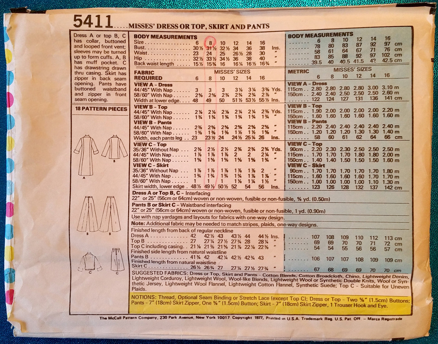 McCall's 5411