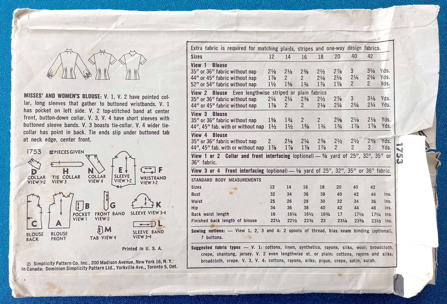 Simplicity 1753