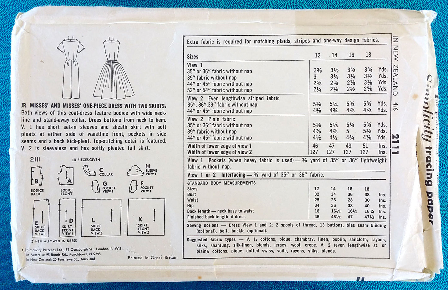 Simplicity 2111
