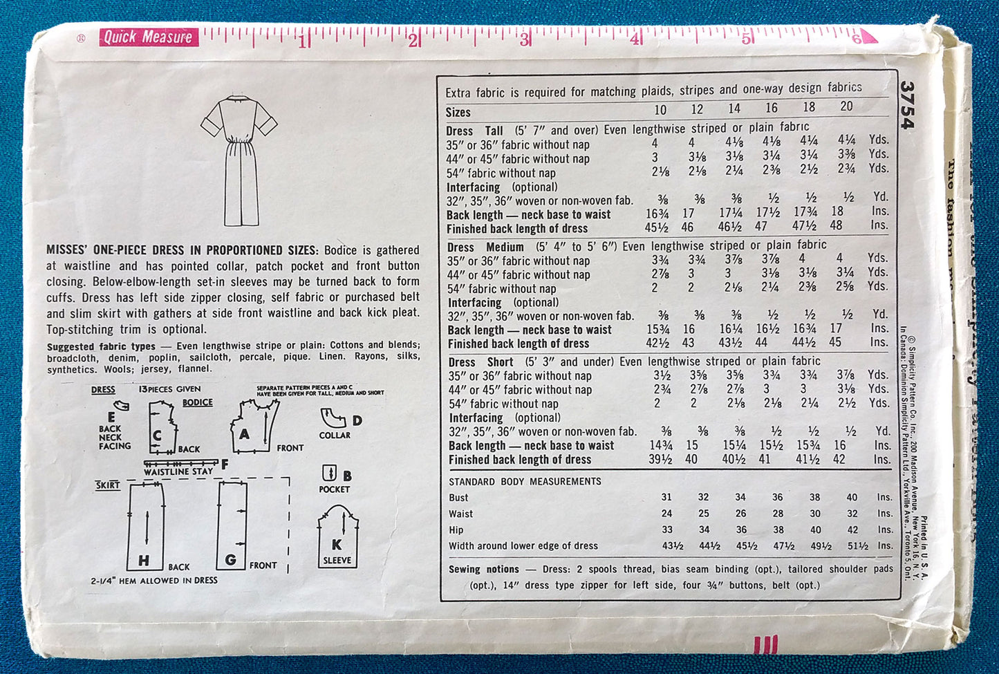 Simplicity 3754