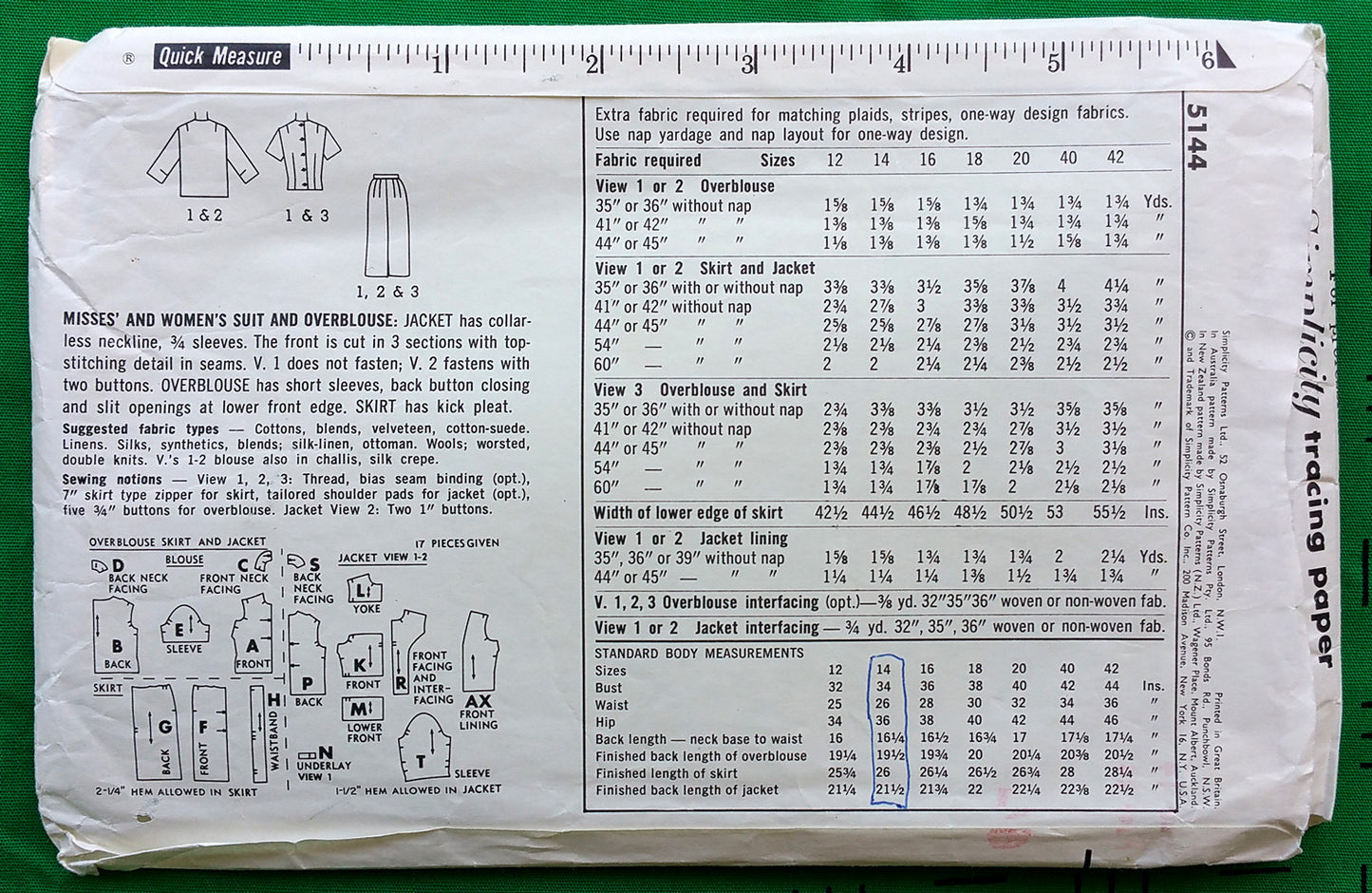 Simplicity 5144