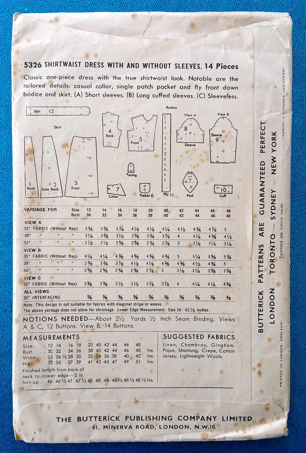 Butterick 5326