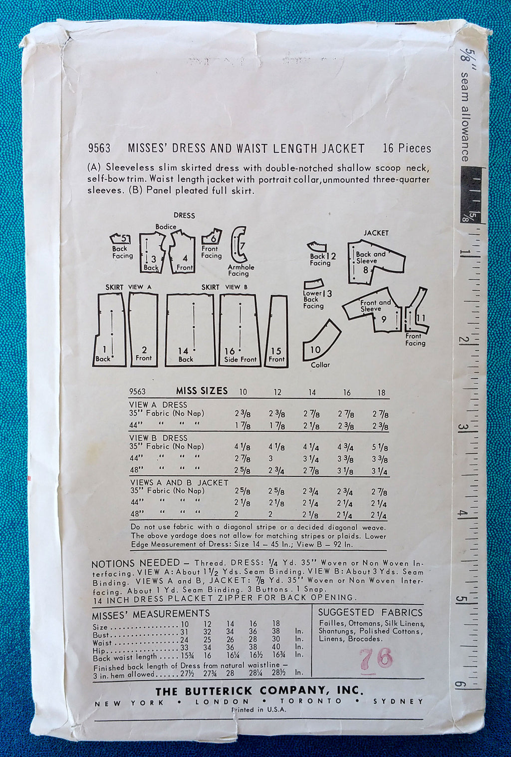 Butterick 9563