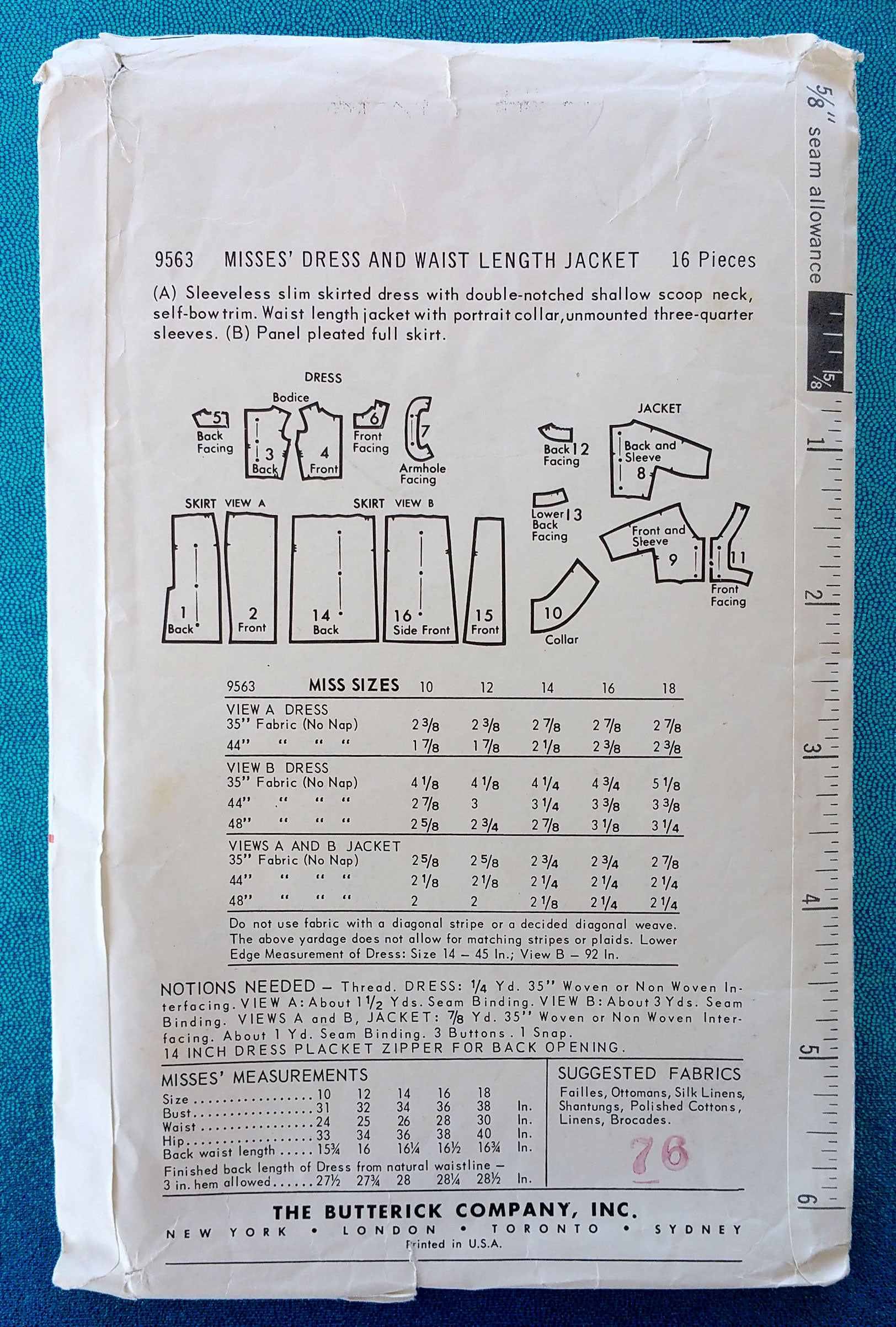 Butterick 9563