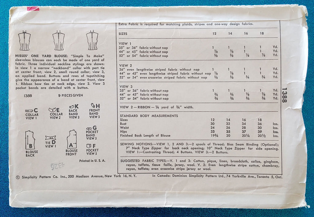 Simplicity 1388