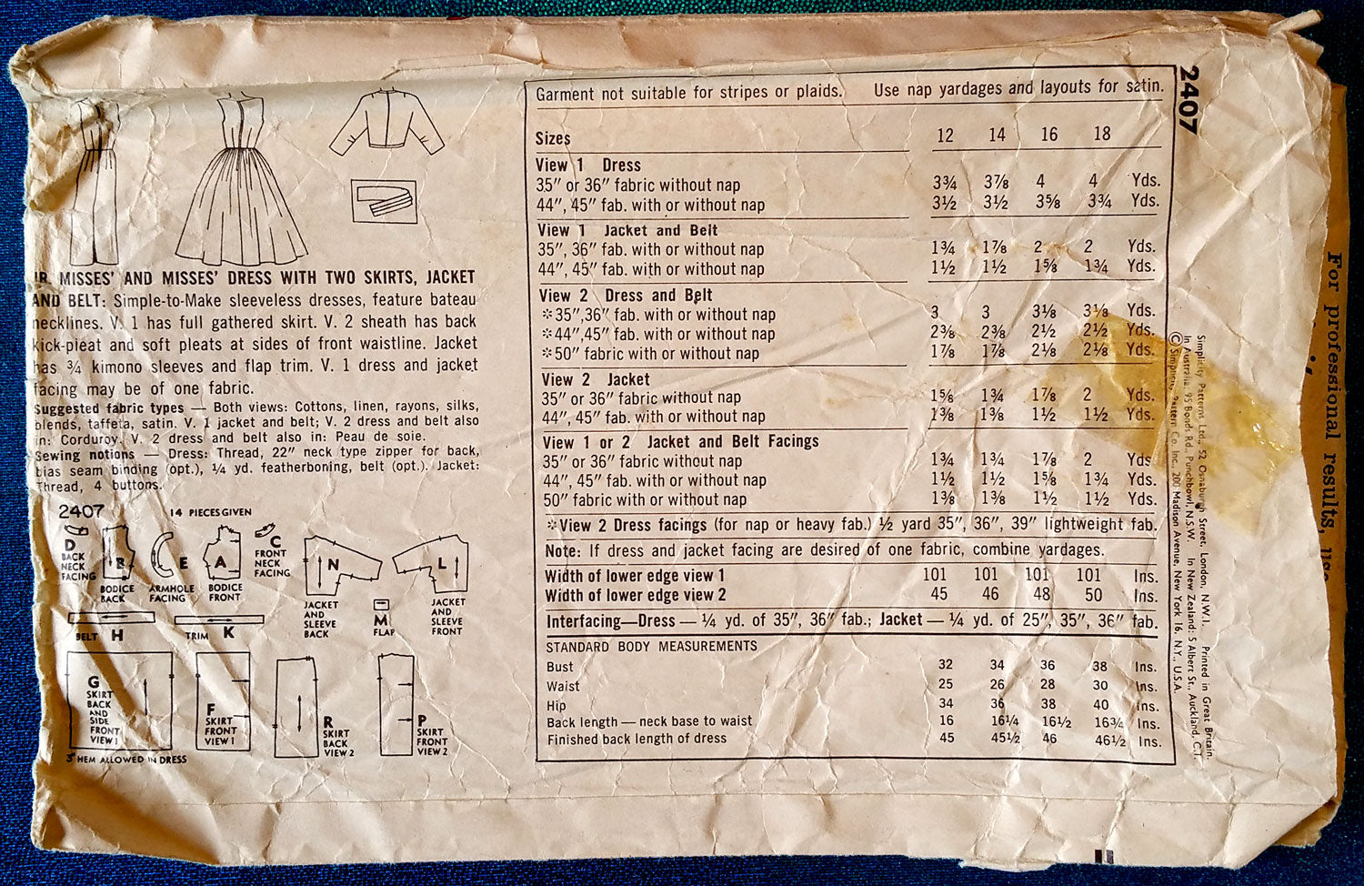 Simplicity 2407