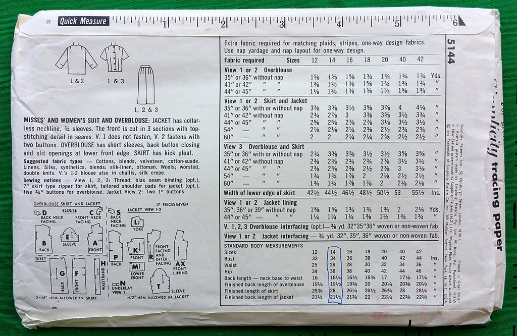 Simplicity 5144