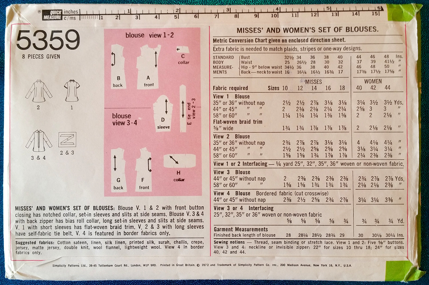Simplicity 5359