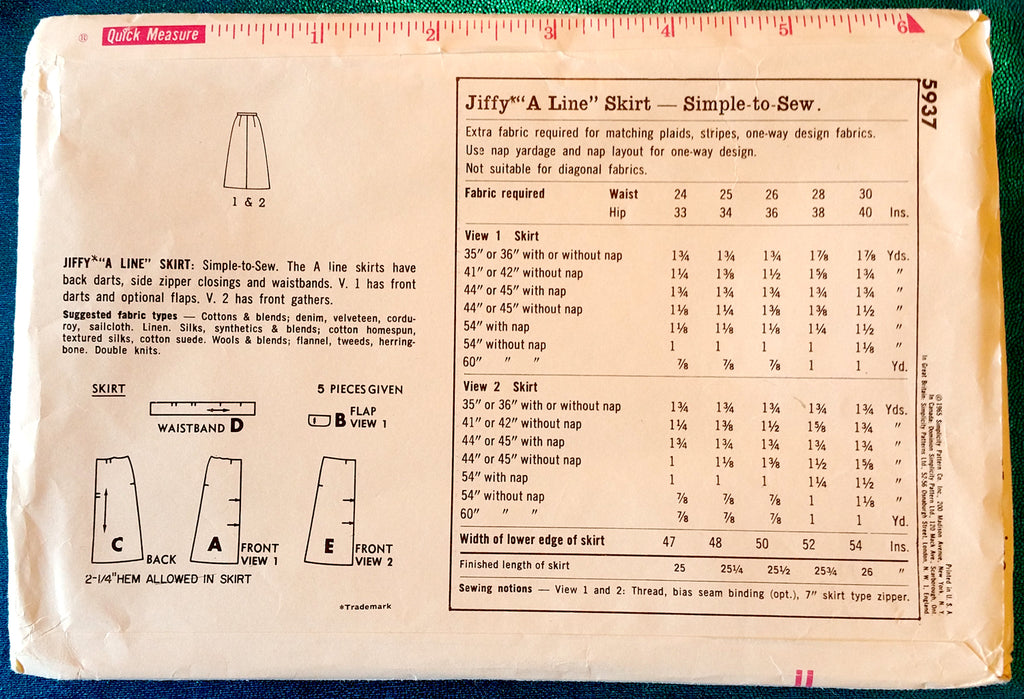 Simplicity 5937