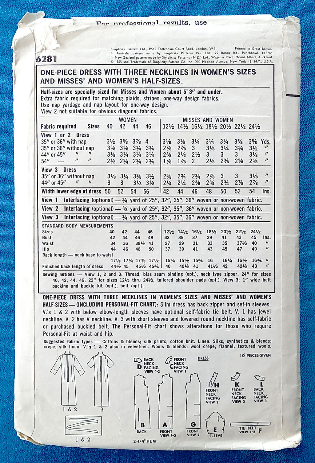 Simplicity 6281